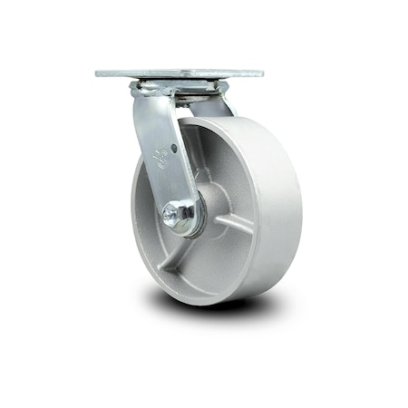 Service Caster 6 Inch Semi Steel Wheel Swivel Caster with Ball Bearing SCC-30CS620-SSB